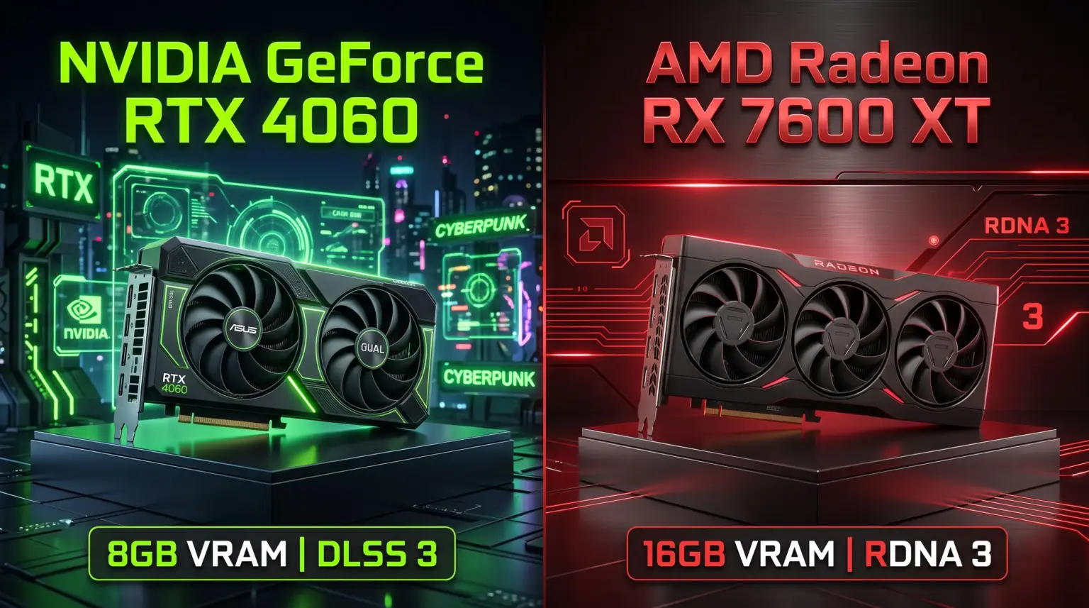 RTX 4060 vs. RX 7600 XT Comparison