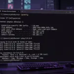 Windows 11 Command Prompt showing results of ipconfig and ping commands