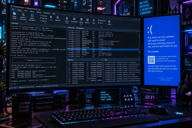 Analyzing BSOD dumps via WinDbg to pinpoint faulty drivers